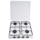 Aragaz 4 ochiuri, alimentare butelie, alb, portabil