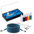 Compresor cu Aerograf si Filtru Regulator Vopsele Furtun AS18-2KP