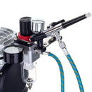 Compresor cu Aerograf si Filtru Regulator Vopsele Furtun AS18-2KP