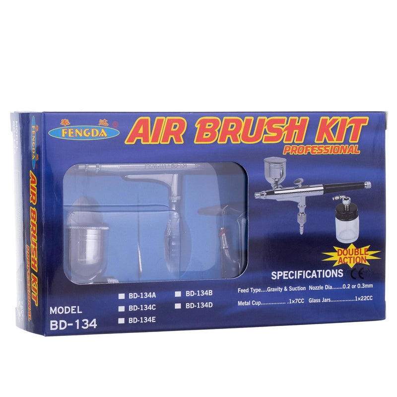 Aerograf Airbrush BD-134 si Duza 0,3mm Doua Rezervoare 7ml si 20 ml