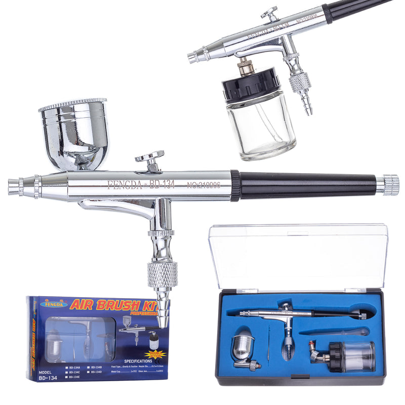 Aerograf Airbrush BD-134 si Duza 0,3mm Doua Rezervoare 7ml si 20 ml