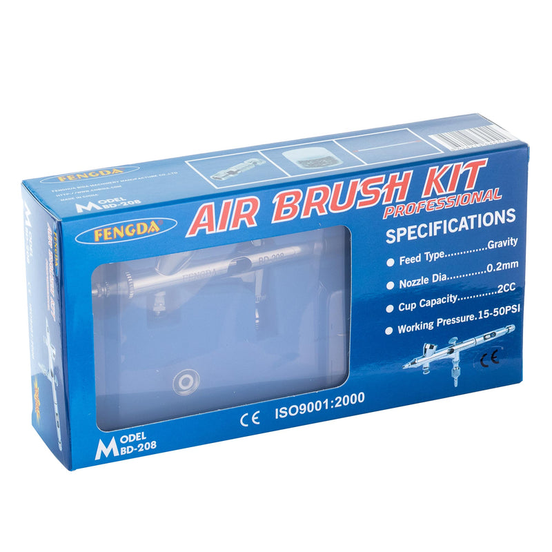 Aerograf cu Dubla Actiune BD-208 Duza 0,3mm, rezervor 2 ml