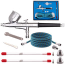 Aerograf cu Dubla Actiune BD-130K Furtun si Duza 0,2mm 0,3mm 0,5mm Doua Rezervoare 7 ml