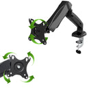 Suport birou monitor Negru, pt monitor 10"-30" pana la 9kg, brat reglabil, ajustabil, doua tipuri de monturi
