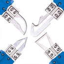 Cutit termic pentru taierea tesaturilor sintetice 80W, Technic DN-F1354, 4x cutite