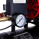 Compresor de aer silentios, AUARITA, 8L, 900W, fara ulei, 8 bar, doua pistoane, debit de aer refulat 100 l/min, debit de aer aspirat 140 l/min